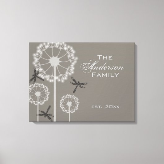 グレイ・ドラゴンフライ科 キャンバスプリント (正面)