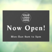 グレイ ニューオープン l 営業時間 オープニングロゴ ウィンドウサイン (シート3)