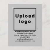 グレイ・フライヤーのビジネス新年の販売 チラシ (裏面)