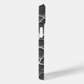 グレイ ブランチ テクスチャー iPhone カバー ミニマル スタイル (裏面 / 右)