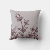 グレイ&ブルゴーニュ植物学 |ラタニーの花 クッション (裏面)