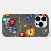 グレイ・ブルーの食用花の優雅なルピーデテキーラ Case-Mate iPhoneケース (裏面 (横))