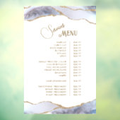 グレイ ブルー アゲート サービス メニュー ウィンドウサイン (シート3)