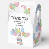 グレイ&ホワイトシェパドードル誕生日サンキューユナイテッド フェイバーボックス (オープン)