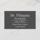 グレイ・マター - ニューロン 名刺 (裏面)