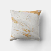 グレイ マーブル ストーン 偽金 筆致 モダン クッション (裏面)