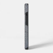 グレイ・マーブル iPhoneケース (左側面)