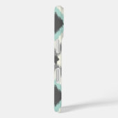 グレイ&ミント部族イカットシェブロン Case-Mate iPhoneケース (裏面 / 右)