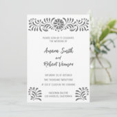 グレイ メキシカン タレヴェラ 結婚式の招待状 案内状 (スタンド正面)