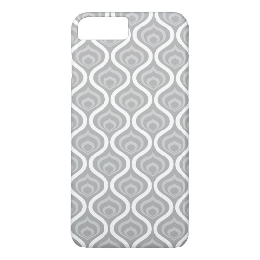 グレイ レトロ ウェーブ Case-Mate iPhoneケース (裏面)