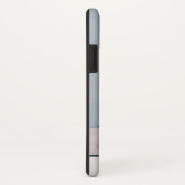 グレイ |写真モノグラム（縦型） パーソナライズされた Case-Mate iPhoneケース (裏面/右)