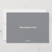 グレエレガントーの雪片が日付と写真を保存 セーブザデート (裏面)