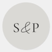 グレエレガントークラシック結婚 ラウンドシール (正面)