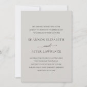 グレエレガントークラシック結婚 招待状 (正面)
