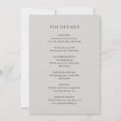 グレエレガントークラシック結婚 招待状 (裏面)