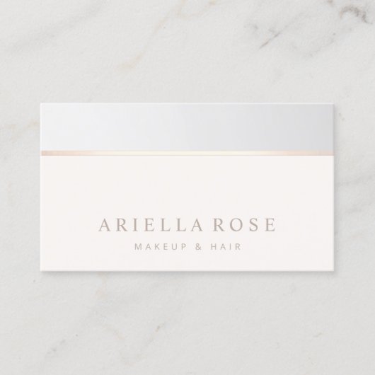グレエレガントーグラデーション美しいサロン 名刺 (正面)