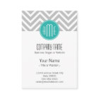 グレエレガントーシェブロンとミントモノグラム