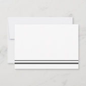 グレエレガントーストライプ葬儀悔やみや弔慰ありがとう 招待状 (裏面)