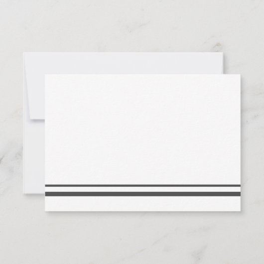 グレエレガントーストライプ葬儀悔やみや弔慰ありがとう 招待状 (裏面)