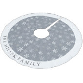 グレエレガントーモダンスノーフレーク ブラッシュドポリエステルツリースカート (アングル)