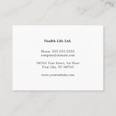 グレエレガントーユニーク栄養士ダイエットヘルス 名刺 (裏面)
