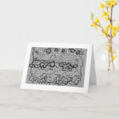 グレエレガントー抽象芸術招待状グリーティングカード カード (黄色い花)