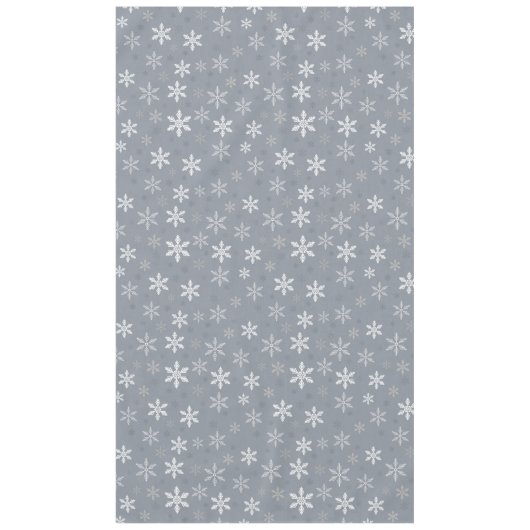 グレエレガントー素朴スノーフレーク模様の休日 テーブルクロス (正面)