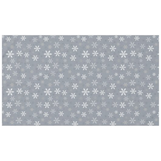 グレエレガントー素朴スノーフレーク模様の休日 テーブルクロス (正面(横))