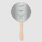 グレエレガントー結婚式 プログラム ハンドファン (裏面)