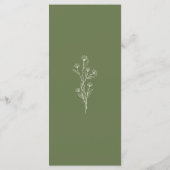 グレエレガントー&オリーブグリーン結婚ズ メニュー (裏面)