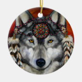 グレオオカミ セラミックオーナメント (正面)