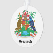 グレカラフルナカリブのダの軍備島のコート オーナメント (正面)