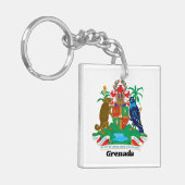 グレカラフルナカリブのダの軍備島のコート キーホルダー (正面左)