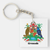 グレカラフルナカリブのダの軍備島のコート キーホルダー (正面)