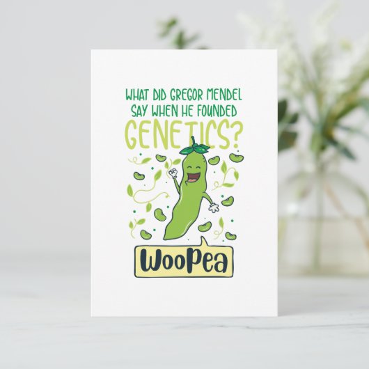 グレガー・メンデルが遺伝を起こした時に言ったことは カード (スタンド正面)