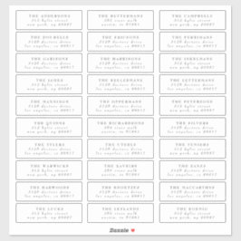 グレクラシックイ結婚住所 シール