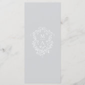 グレクラシックイ縁どフローラ結婚ズ メニュー (裏面)