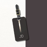 グレクールイ金フェイク属モノグラストライプム ラゲッジタグ<br><div class="desc">金属エレガント製のとモノグラフェイクムでカスタマイズ可能なグストライプレイの荷物タグはっきりした。</div>