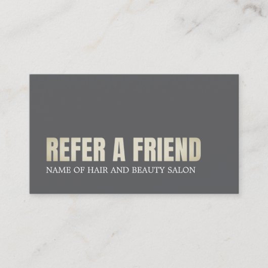 グレクールーエレガントゴールデン美しいサロン 紹介カード (正面)