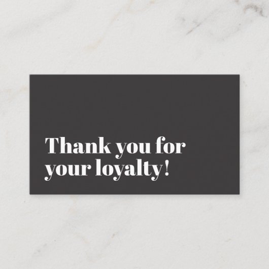 グレクールーエレガントパステルサークルはっきりしたサロン ロイヤリティカード (正面)