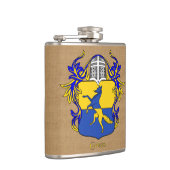 グレコヘラルディックシールド、ヘルムとマントル フラスク (右)