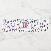 グレコローマレスリング子供の誕生日パーティーテーマ ペットボトルラベル (シングルラベル)