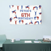 グレコローマンフリースタイルレスリング子供の誕生日 横断幕 (トレードショー)