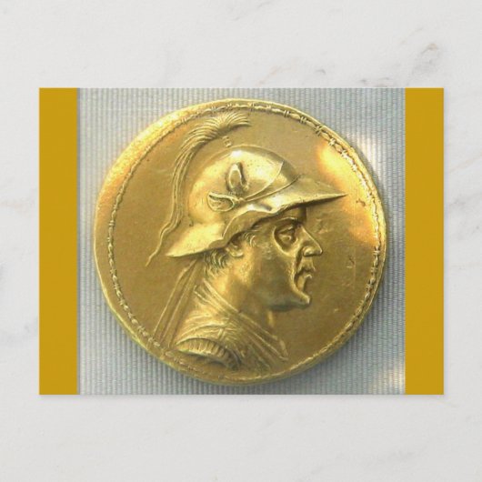グレコ・バクトリア硬貨 ポストカード (正面)