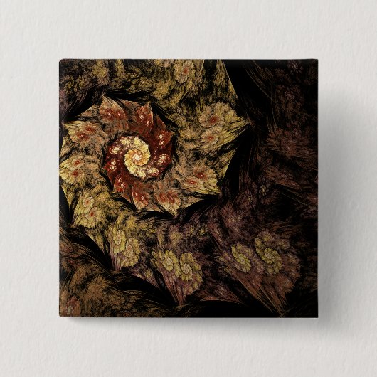 グレゴリオ暦の詠唱のフラクタル 缶バッジ (正面)