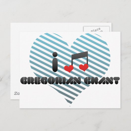 グレゴリオ暦の詠唱ファン ポストカード (正面/裏面)