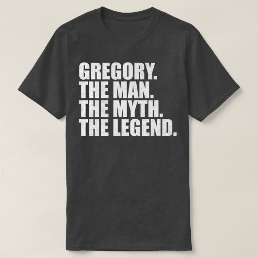 グレゴリーグレゴリー与え名グレゴリー名 Tシャツ (デザイン正面)