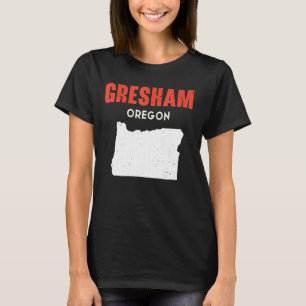 グレシャムオレゴンUSA州アメリカトラベルオレゴニア Tシャツ