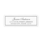 グレシンプルーエレガントイのと縁ど文字 ラベル (正面)