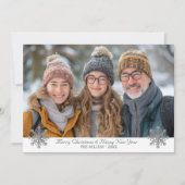 グレシンプルーエレガントグスノーフレーク1枚の写真 シーズンカード (正面)